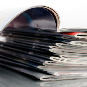 print advertising, newsletters and brochures